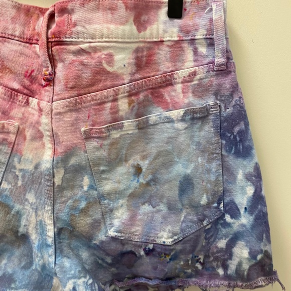 Hand-dyed Madewell High Rise Denim Shorts - Picture 5 of 7